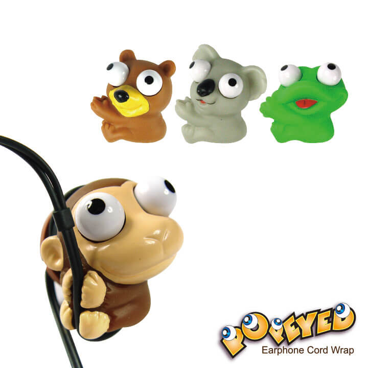 Popeyed Earphone Cord Wrap Animal Series F8C001-0AAC