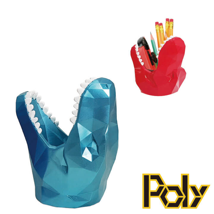 Cast Art Poly Pen Holder Dinosaur Series F8O006-0BBD