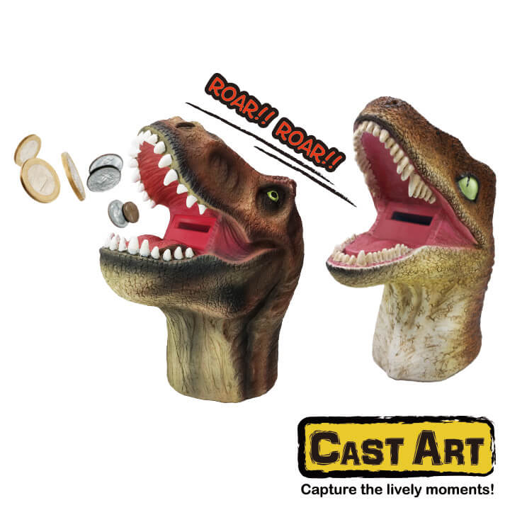 Cast Art Money Box with Sound Dinosaur Series F8O007-1CCD