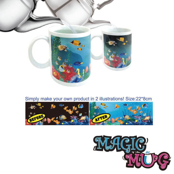 Magic Mug Change Color Cup Ocean Series F8O011-0BBD