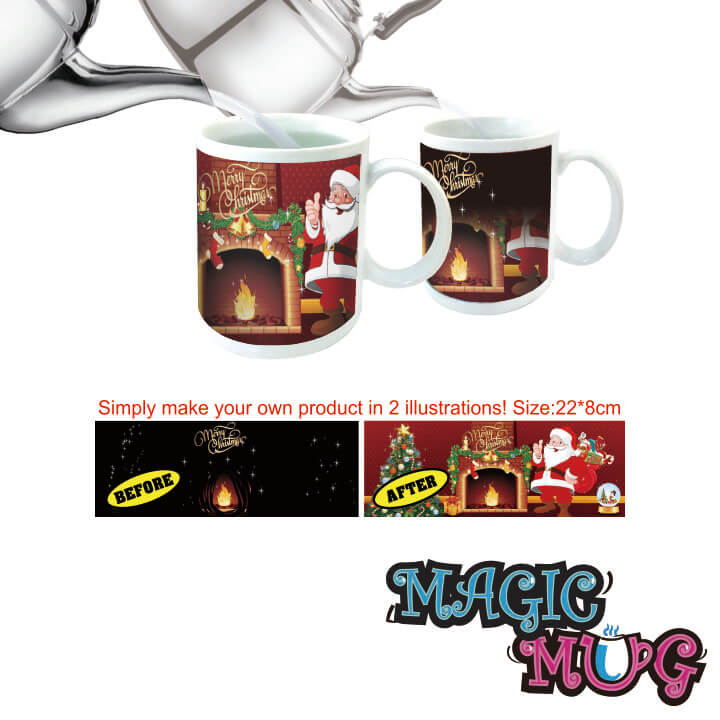 Magic Mug Change Color Cup Christmas Series F8O011-0DDD