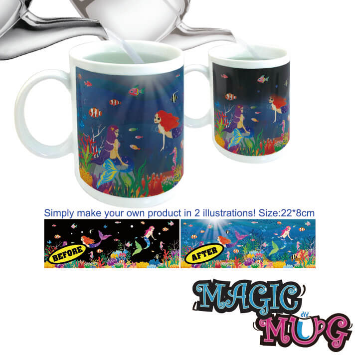 Magic Mug Change Color Cup Mermaid Series F8O011-0HHD