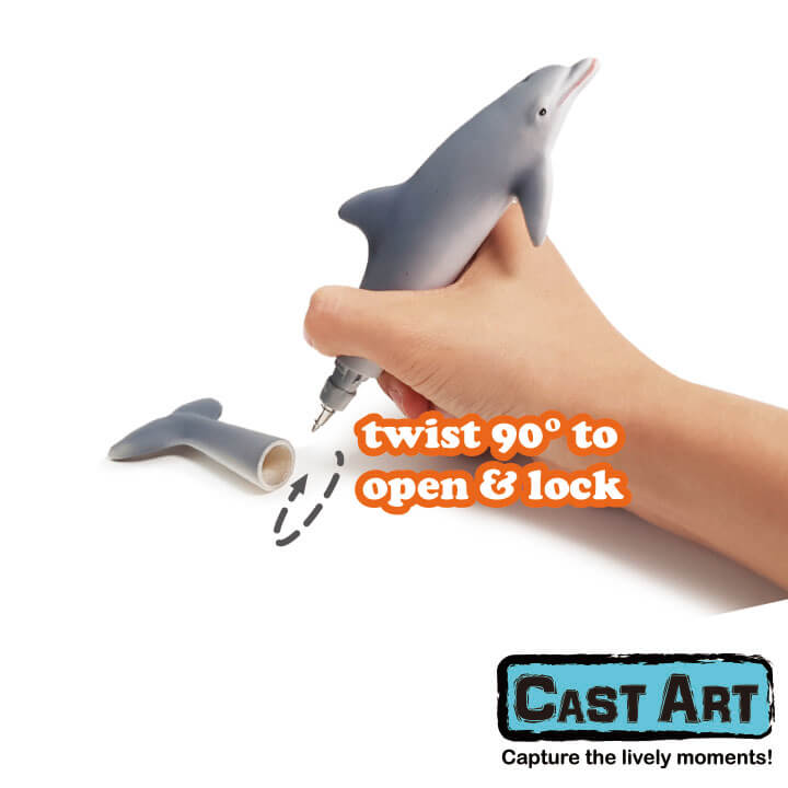 Cast Art Shark Dolphin Pen F8O015-0BBP