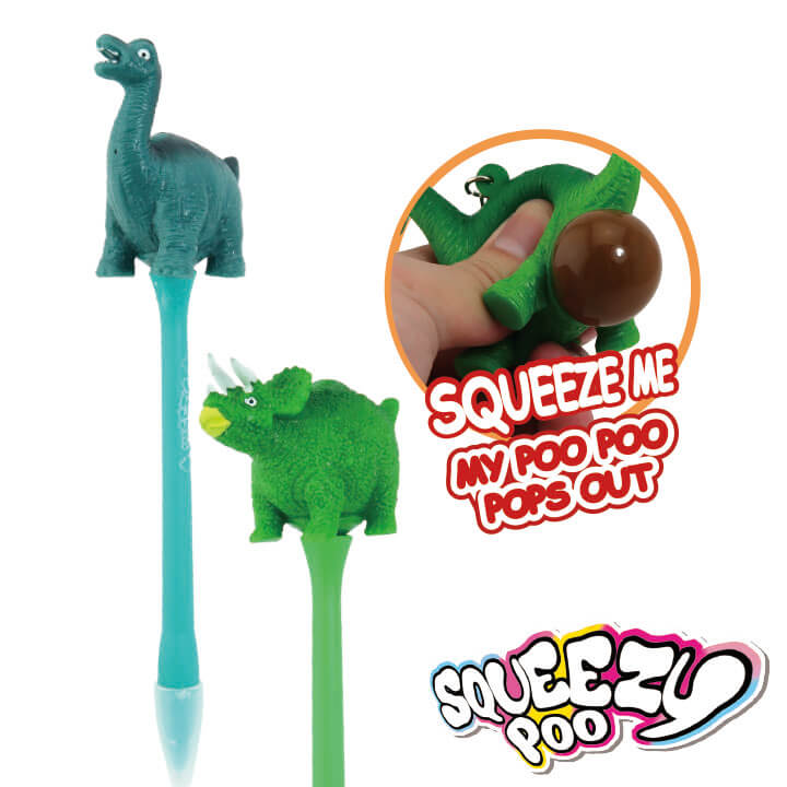 Squeezy Poo Pen Dinosaur Series Toy Pens FY2-F027