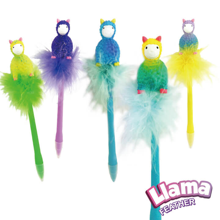 Llama Feather Pen Rainbow Starry Series FY2-F030-B