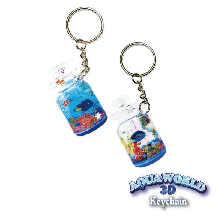 Aqua World Keychain Wish Bottle Ocean FY4-F022-A