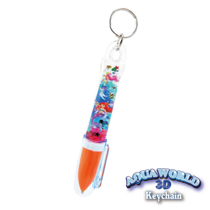 Aqua World Keychain Pen Mermaid Series Liquid Keyring Pen FY4-F034-B