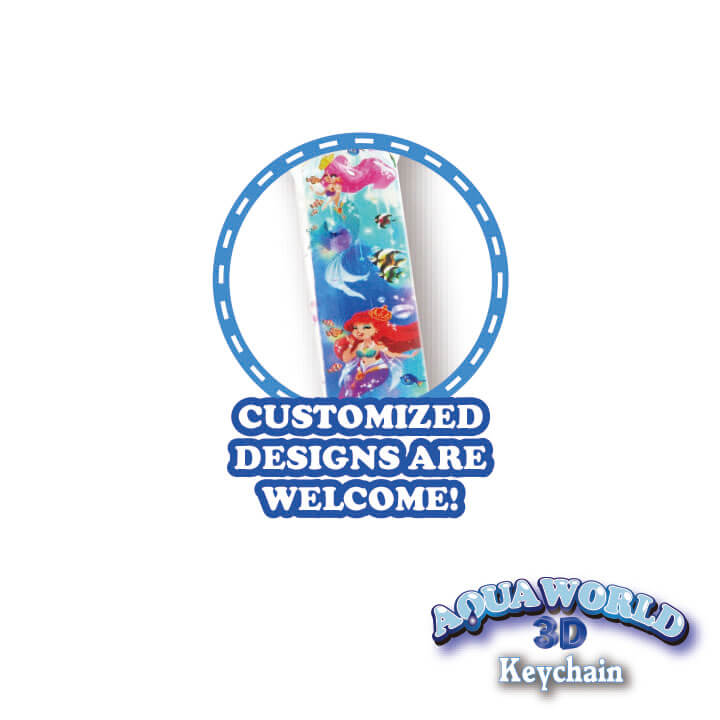 Aqua World Keychain Pen Mermaid Series Liquid Keyring Pen FY4-F034-B