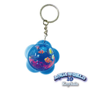 Aqua World 3D Flower Keychain Ocean Series FY4-F036-A