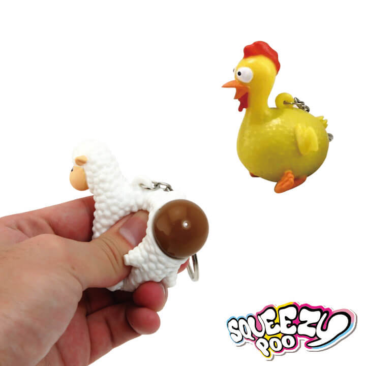 Squeezy Poo Keychain Farm Series FY4-F041