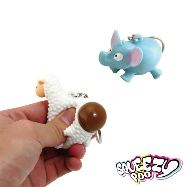 Squeezy Poo Keychain Wild Animal Series FY4-F043