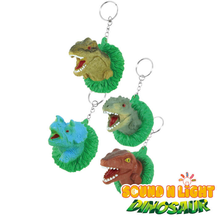 Sound n Light Keychain Grass Dinosaur Series FY4-F049