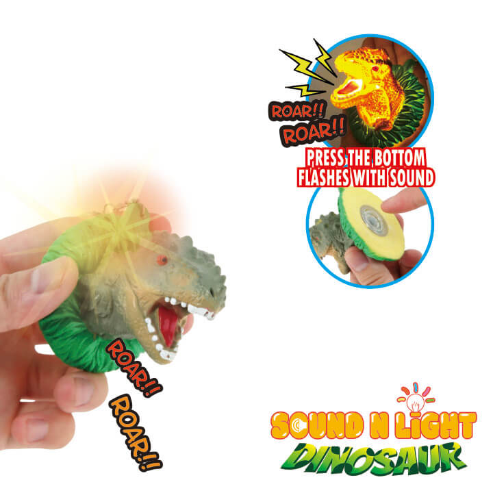 Sound n Light Keychain Grass Dinosaur Series FY4-F049