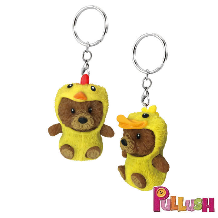 Pullush Soft Keychain Costume Chick Duck Series FY4-F050-C