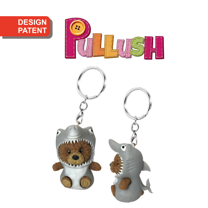 Pullush Soft Keychain Costume Shark Series FY4-F050-F