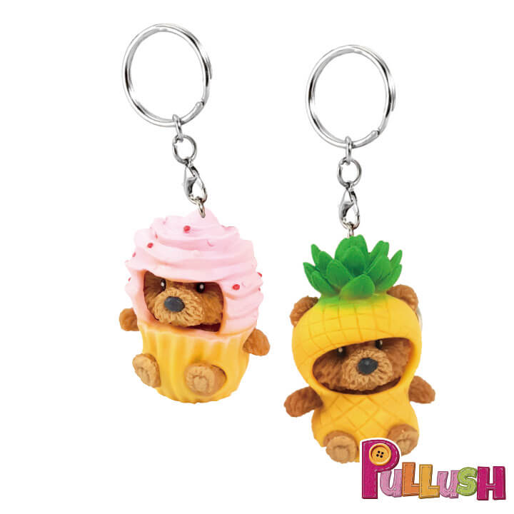 Pullush Soft Keychain Costume Pineapple Cupcake Series FY4-F050-J