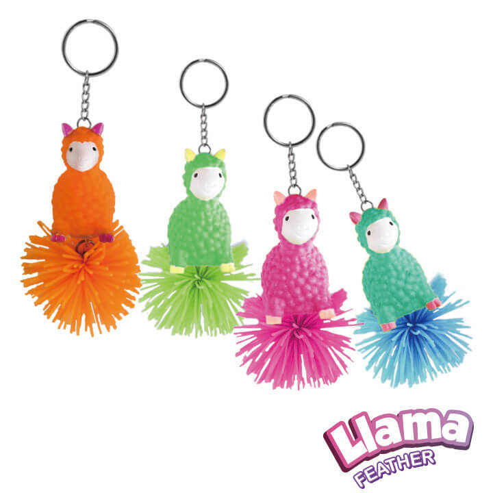 Pom Pom Llama Keychain 🦙