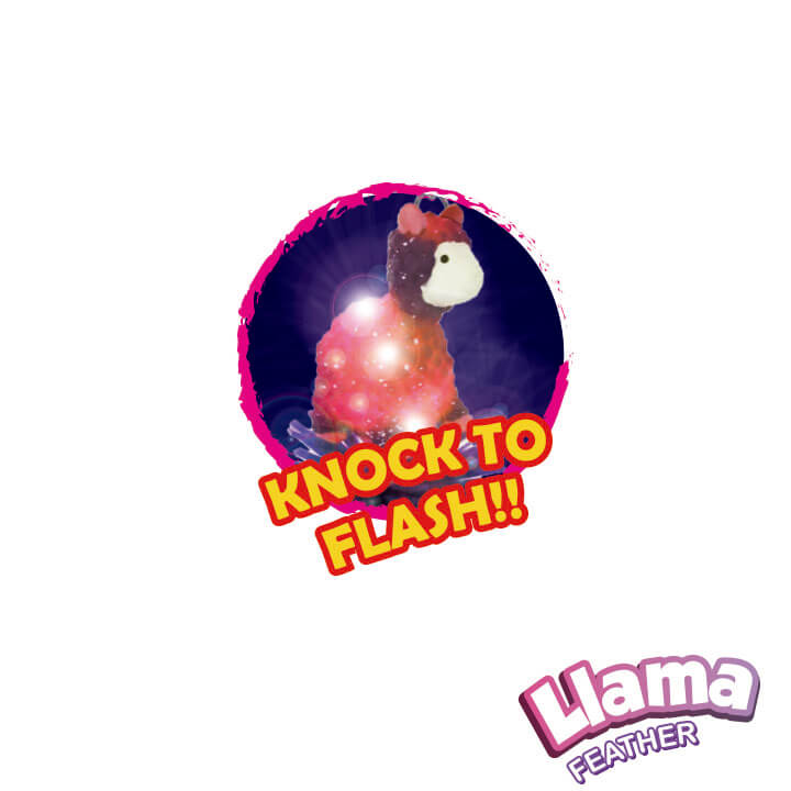 Llama Feather Flash Keychain FY4-F056-A