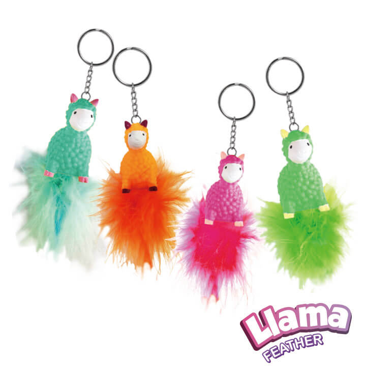 Llama Feather Keychain FY4-F057-A