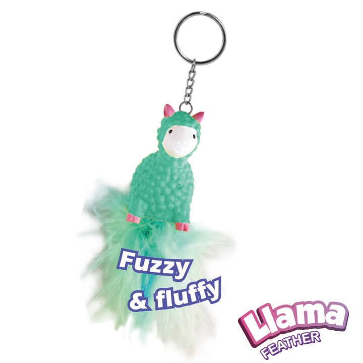 Llama Feather Keychain FY4-F057-A