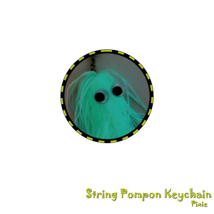 String Pompon Keychain Pixie FY4-F060