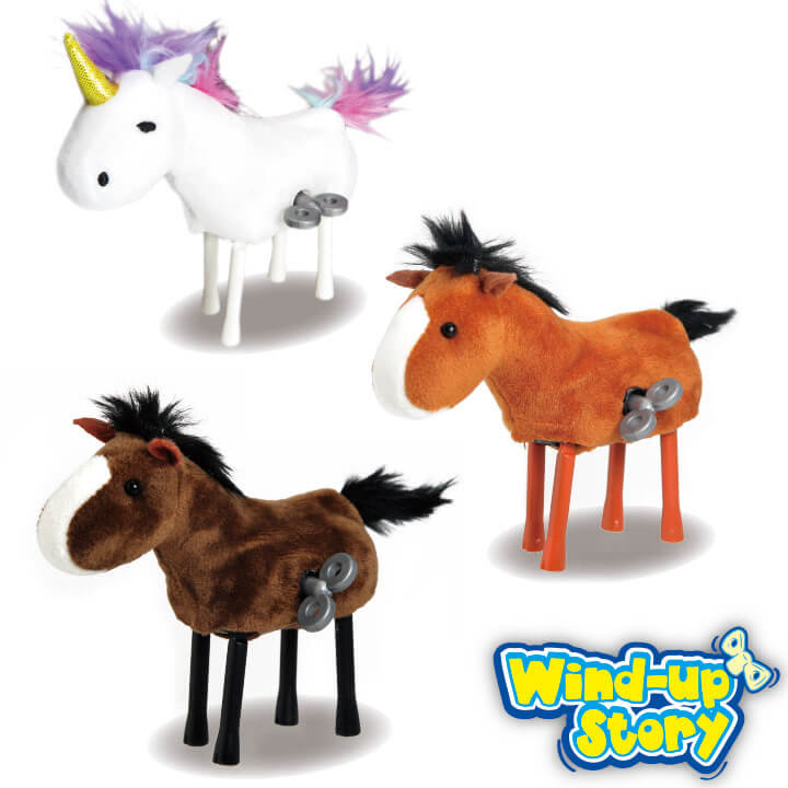 Wind-up Story Pony and Unicorn Plush Toy FY5-F053