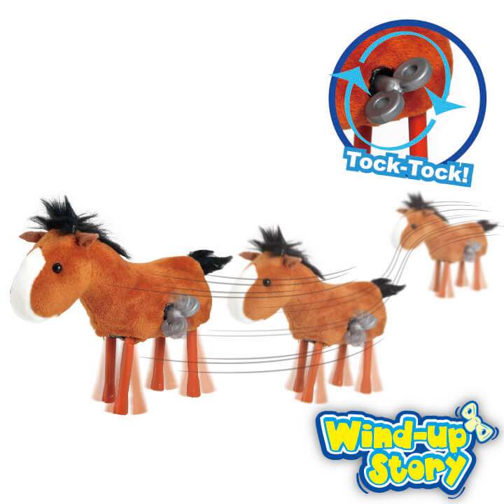Wind-up Story Pony and Unicorn Plush Toy FY5-F053
