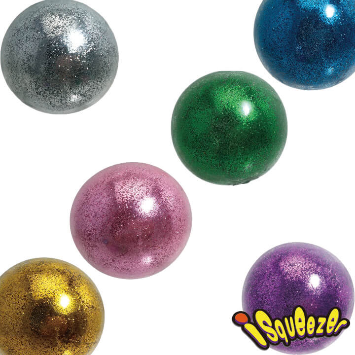 iSqueezer Ball Aerated Glitter Squishy Ball FY5-F100