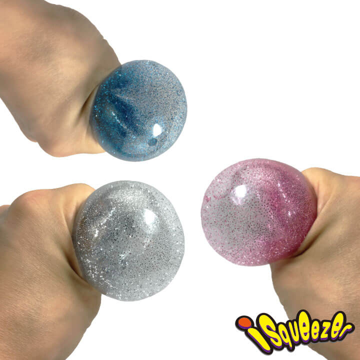 iSqueezer Ball Aerated Glitter Squishy Ball FY5-F100