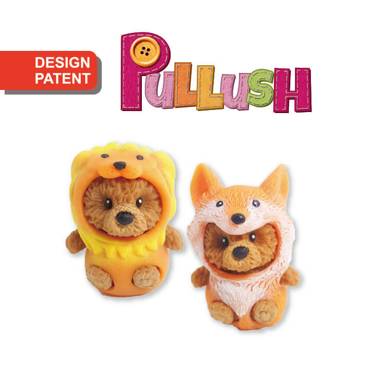 Pullush Soft toy Squishy toy Costume Bear Lion Fox FY5-F104-M