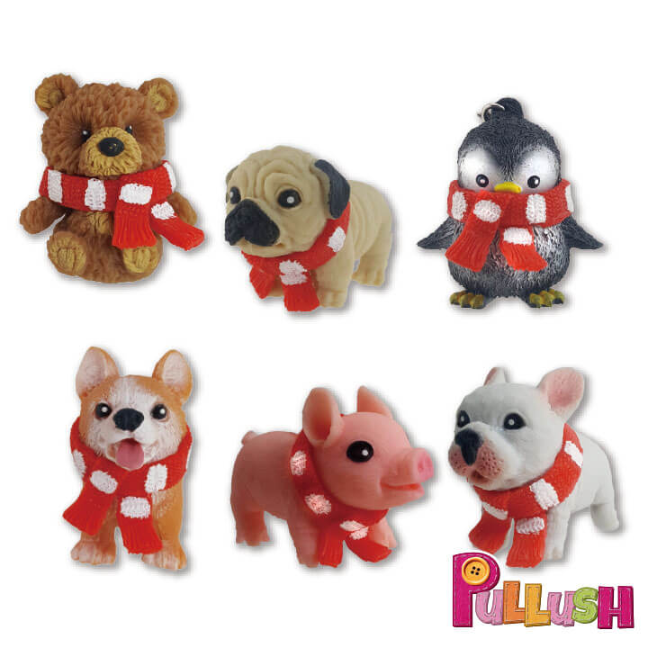 Pullush Soft Toy Add On Scarf Series Costume Keychain FY5-F144-A