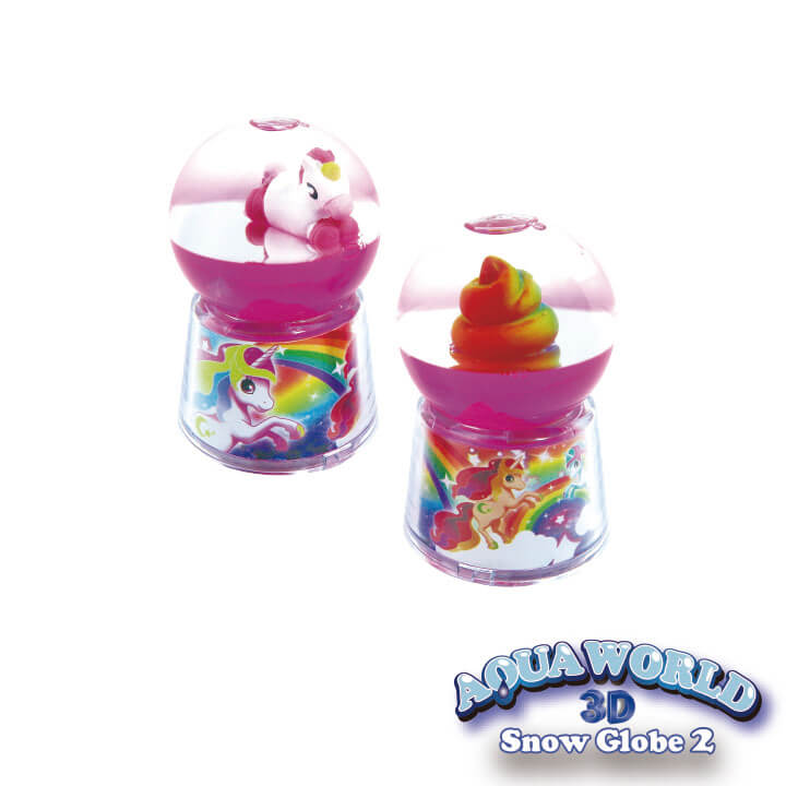 Aqua World 3D Snow Globe 2 Unicorn Series FY6-F013-A