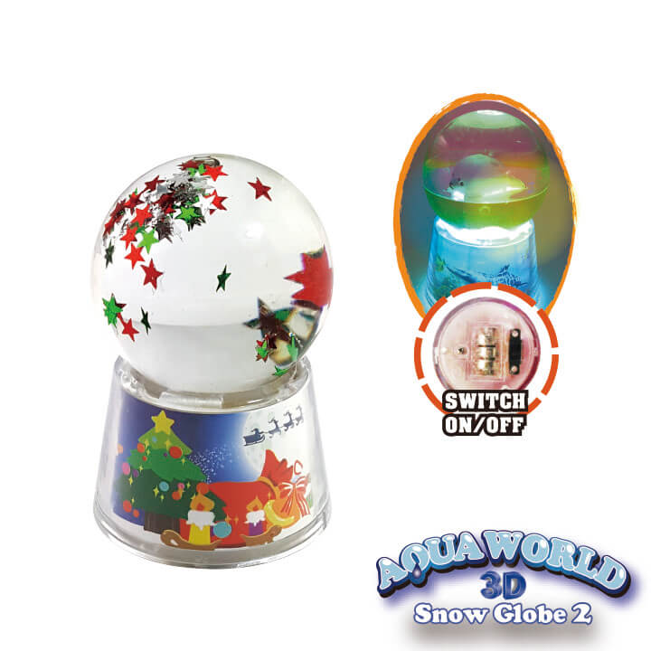 Aqua World 3D Snow Globe 2 Christmas Series FY6-F013-E
