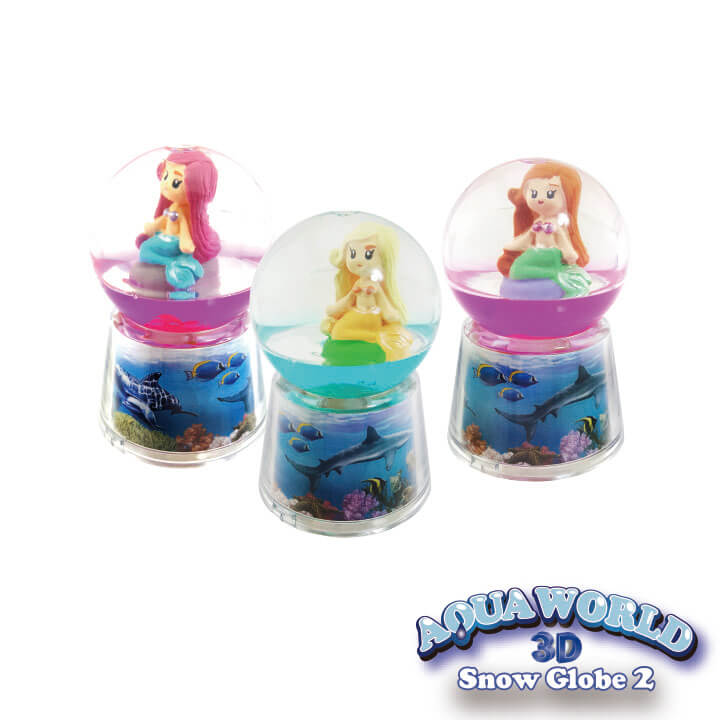 Aqua World 3D Snow Globe 2 Mermaid Series FY6-F013-H