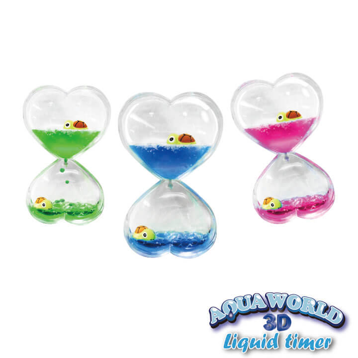 Liquid Timer Double Heart Shape Ocean Series FY8-F024