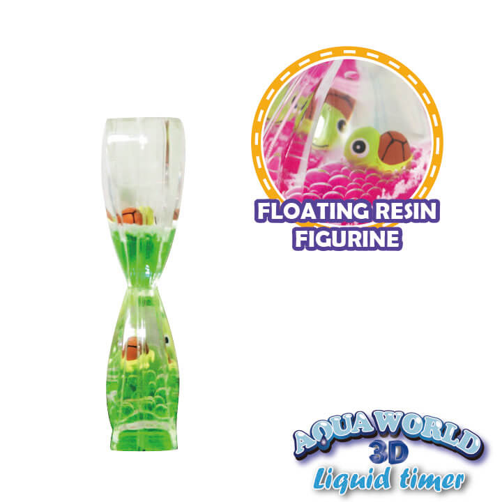 Liquid Timer Double Heart Shape Ocean Series FY8-F024