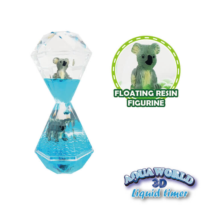 Aqua World 3D Liquid Timer Double Diamond Shape Animal Series FY8-F025-D