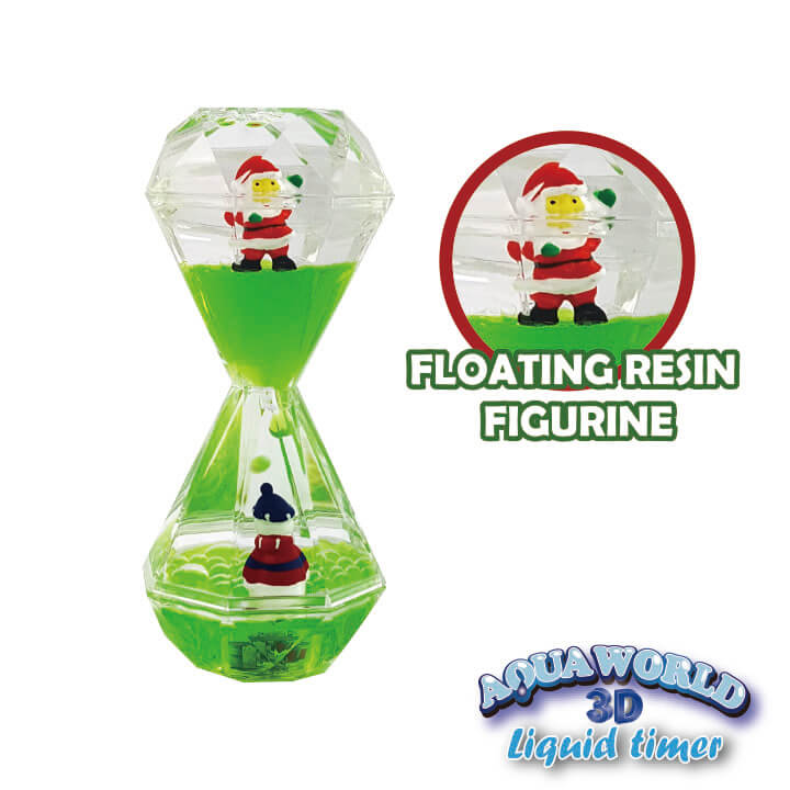 Aqua World 3D Liquid Timer Double Diamond Shape Christmas Gift Ideas Series FY8-F025-I