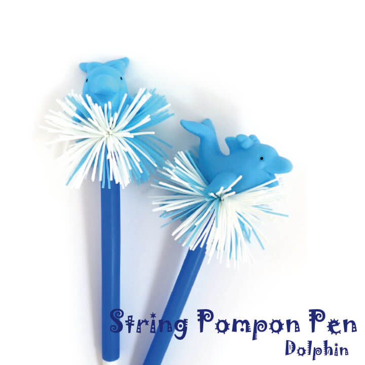 String Pompon Pen Dolphin Pen Souvenir Pen Y2-F860-C