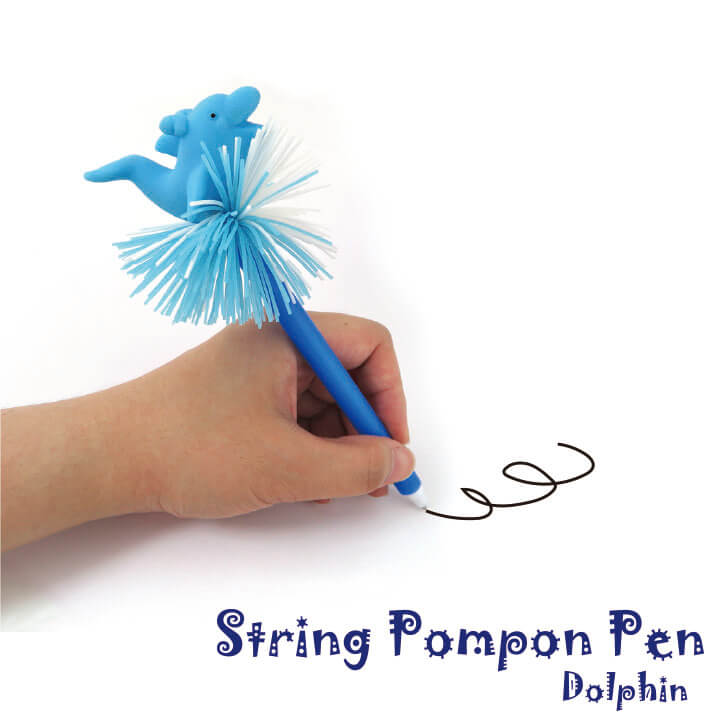 String Pompon Pen Dolphin Pen Souvenir Pen Y2-F860-C