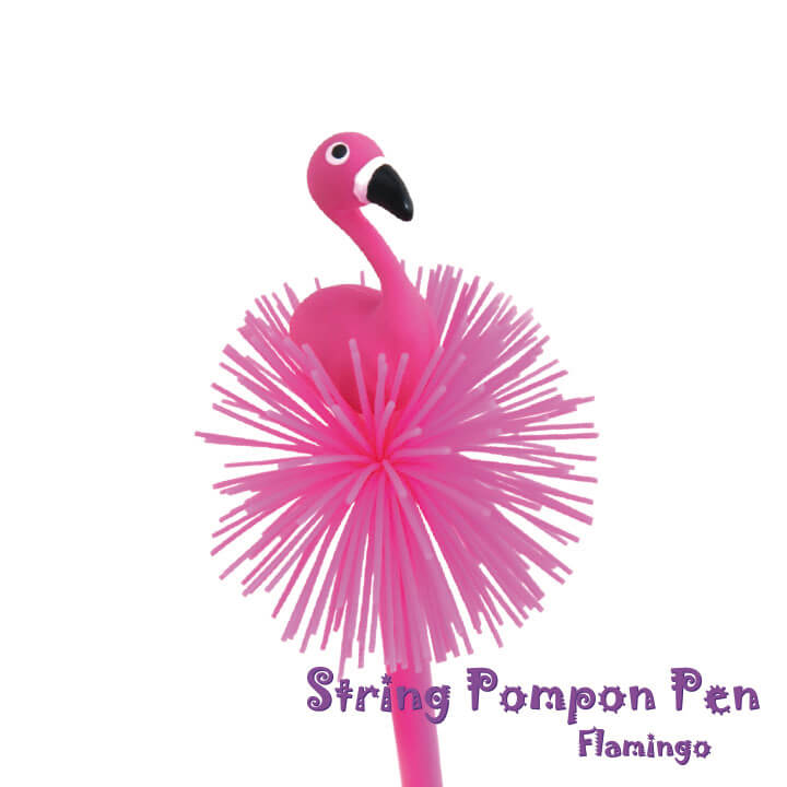 String Pompon Pen Flamingo Stationery Y2-F860-F