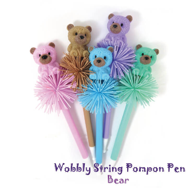 Wobbly String Pompon Pen Bear Y2-F937