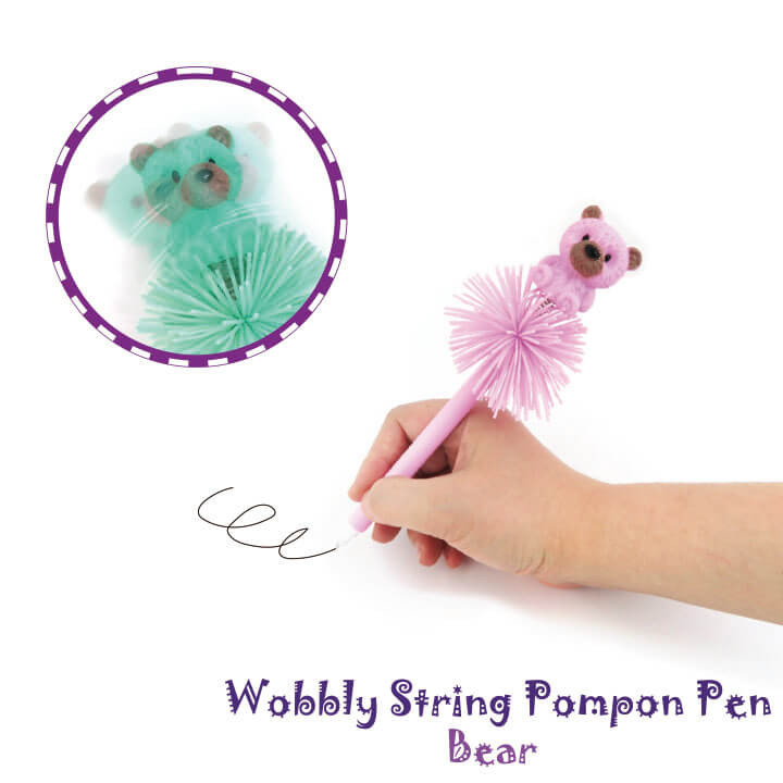 Wobbly String Pompon Pen Bear Y2-F937