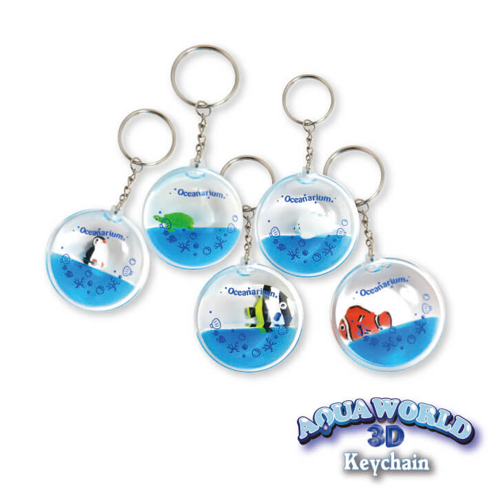 Aqua World 3D Keychain Oceanarium Series Souvenir Design Y4-F721-A