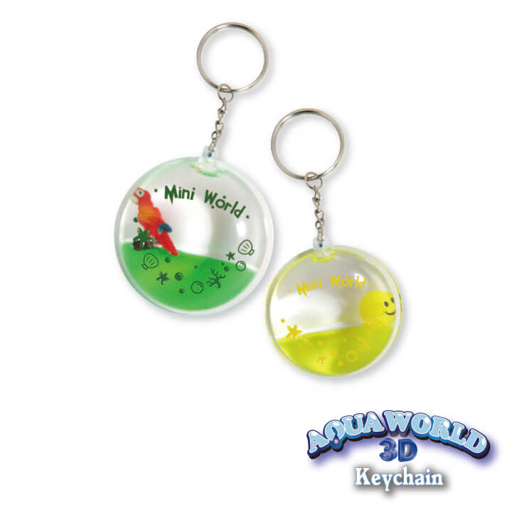 Aqua World 3D Keychain Mini World Series Floating Keychain Y4-F721-K