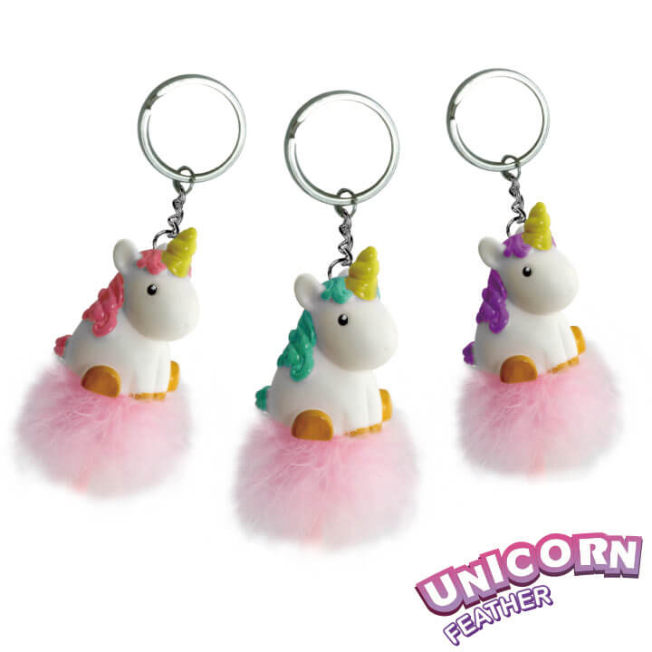 Unicorn Feather Keychain Y4-F832