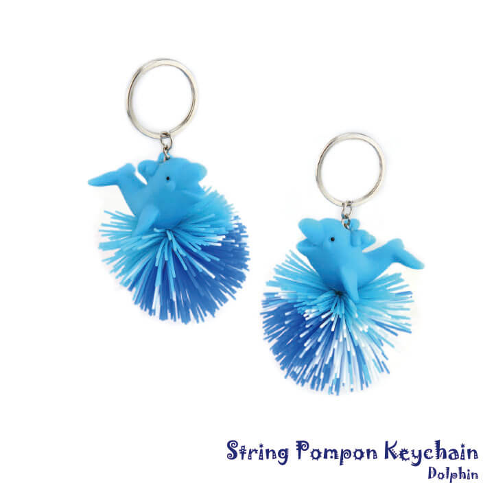 String Pompon Keychain Dolphin Y4-F861-C