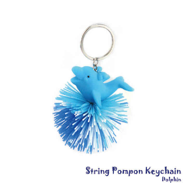 String Pompon Keychain Dolphin Y4-F861-C