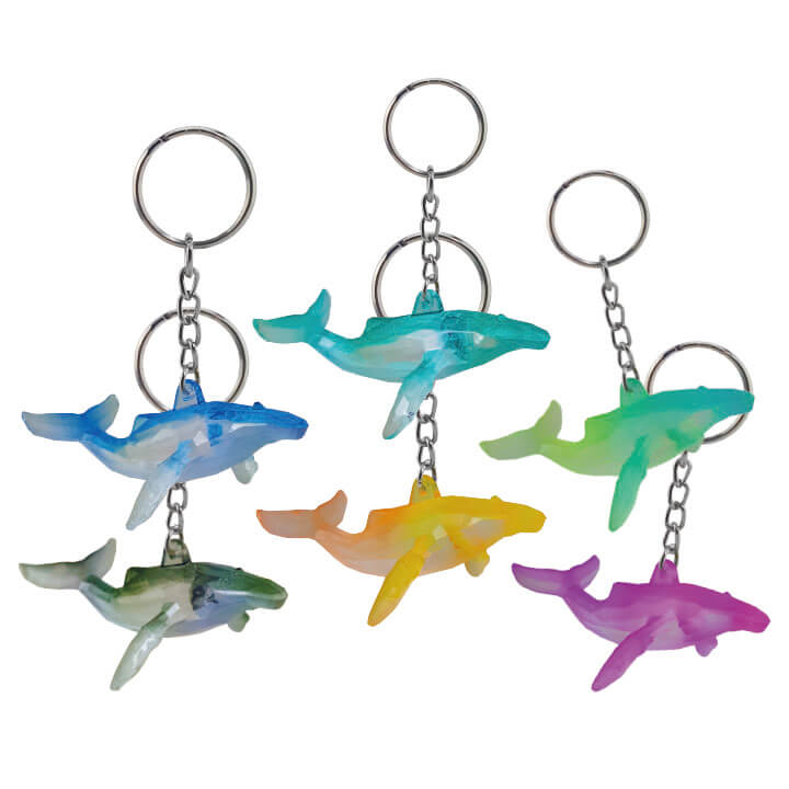 Acrylic Humpack Whale Keychain Matte Finishing Y4-F966-A