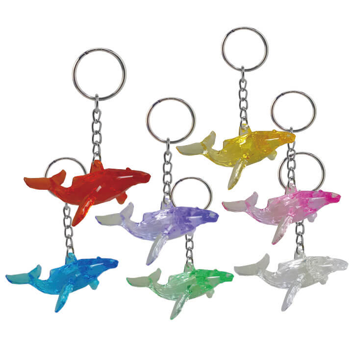 Acrylic Humpack Whale Keychain Single Color Injection Y4-F966-C